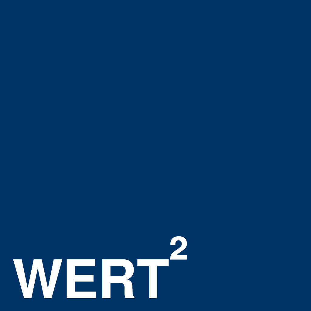 Abstraktes wertquadrat Markenmotiv